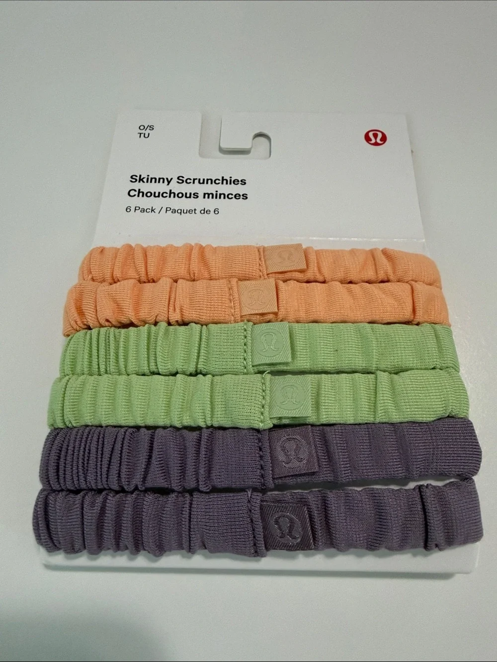 Lululemon - Skinny Scrunchies - 6 pack - NWT